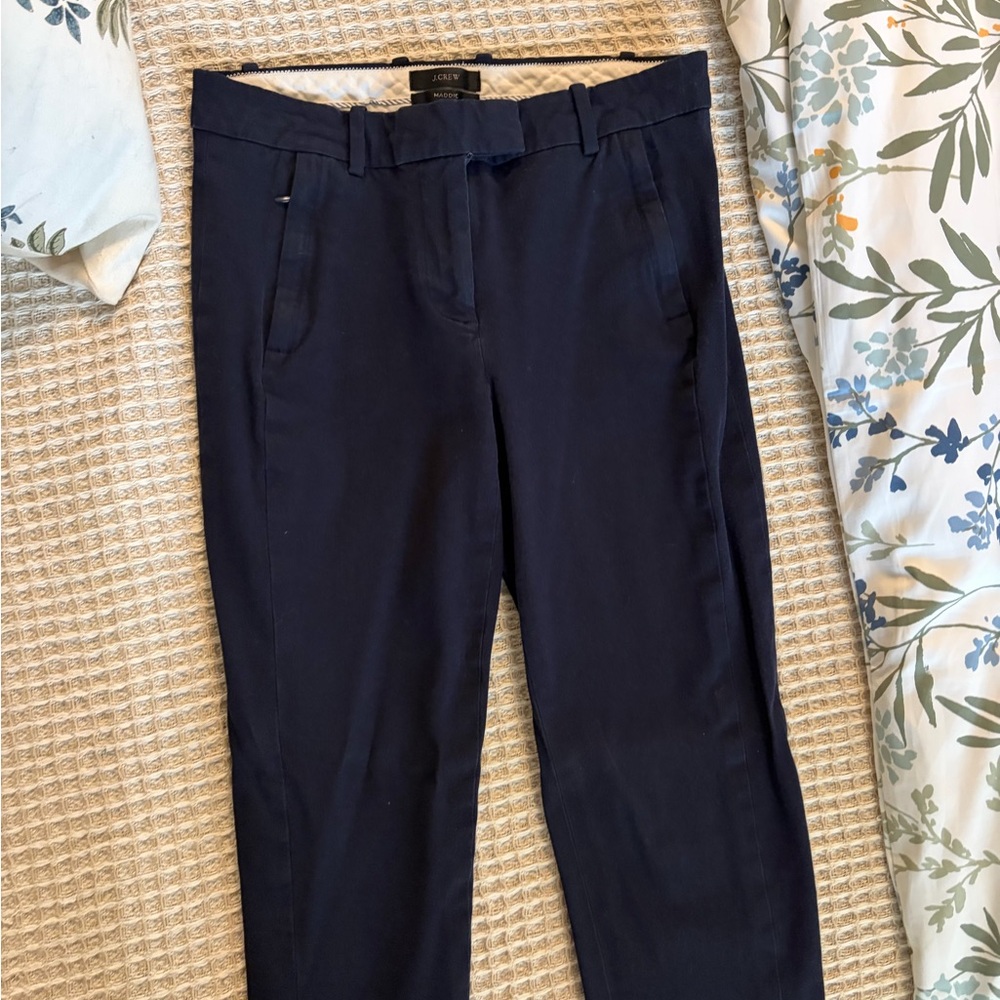 J. Crew Navy Blue Maddie Pants